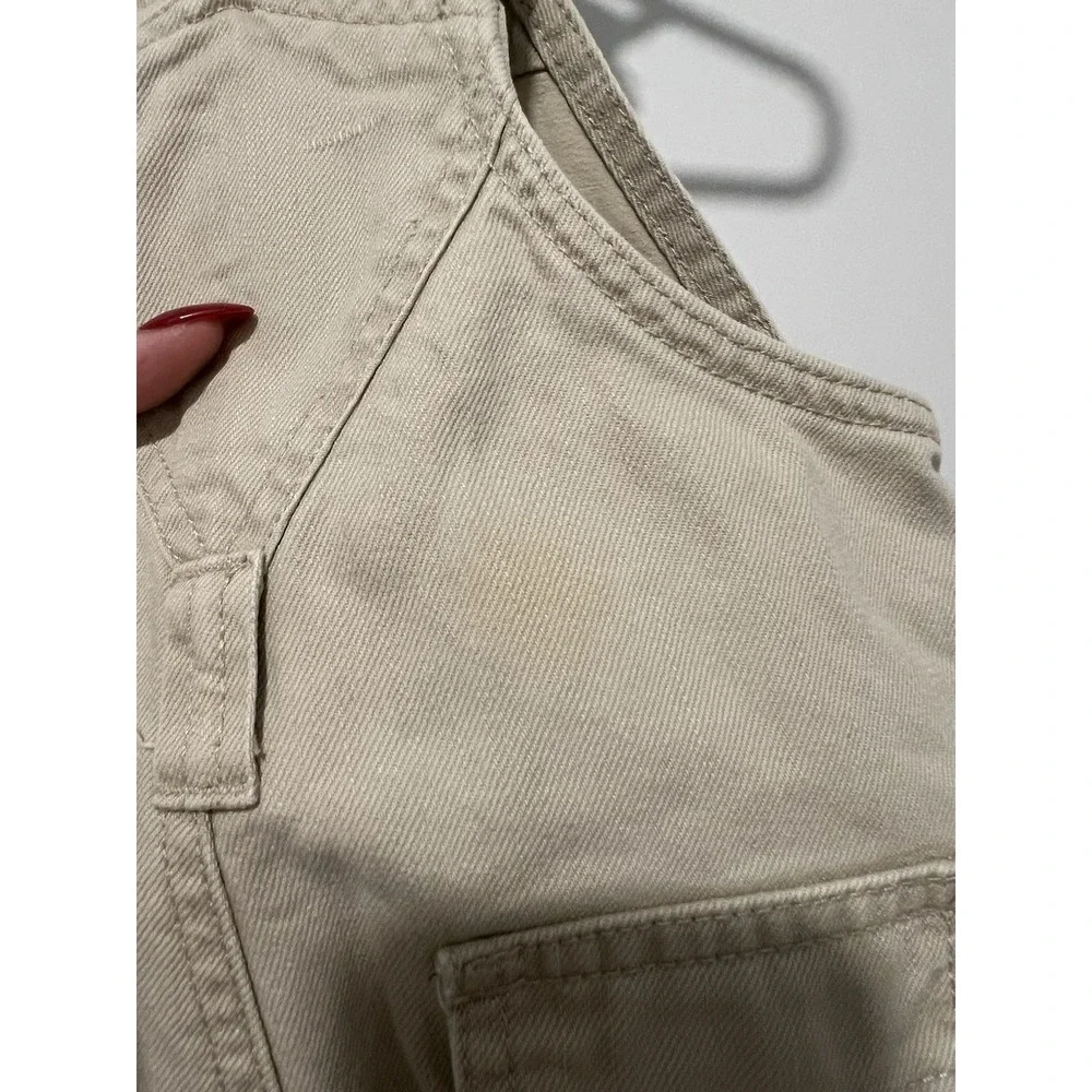 Vintage‎ Old Navy Baby Overalls Khaki Size 12-18 Months Pockets